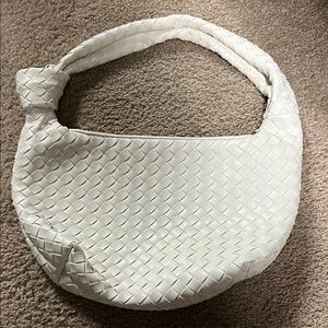 a new day White Woven Hobo Bag
